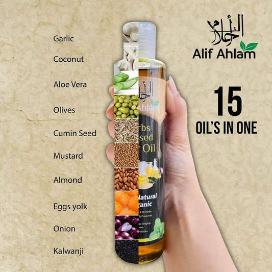 Alif-Ahlam Herbs Infused Hair Oil 100% Natural & Organic