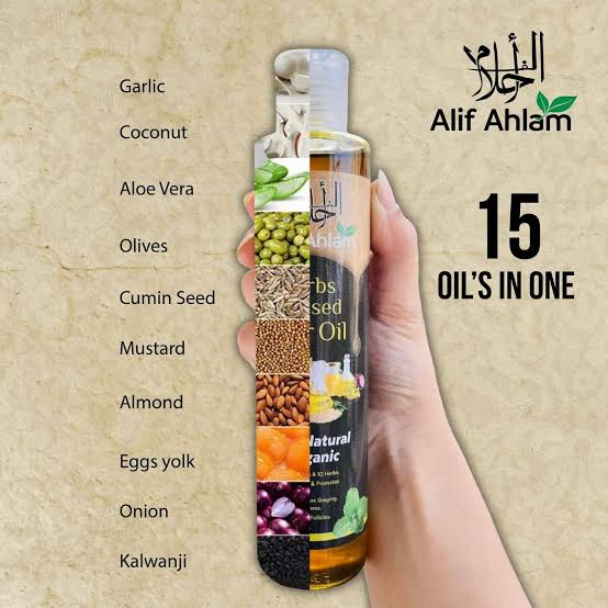 Alif-Ahlam Herbs Infused Hair Oil 100% Natural & Organic